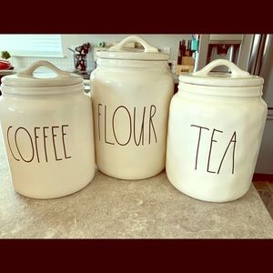 3 piece Rae Dunn canisters